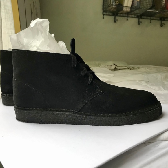 Clarks Desert Coal Black Suede, mens, 13 main image 9